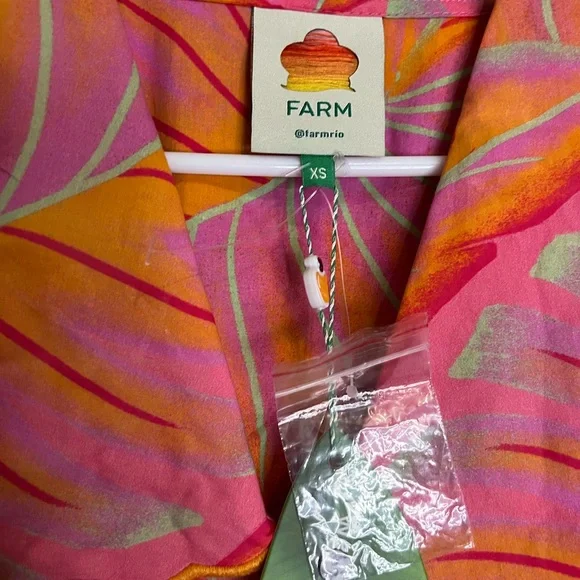 FARM RIO Bright Forest Midi Dress Size XS NWT - Picture 7 of 7